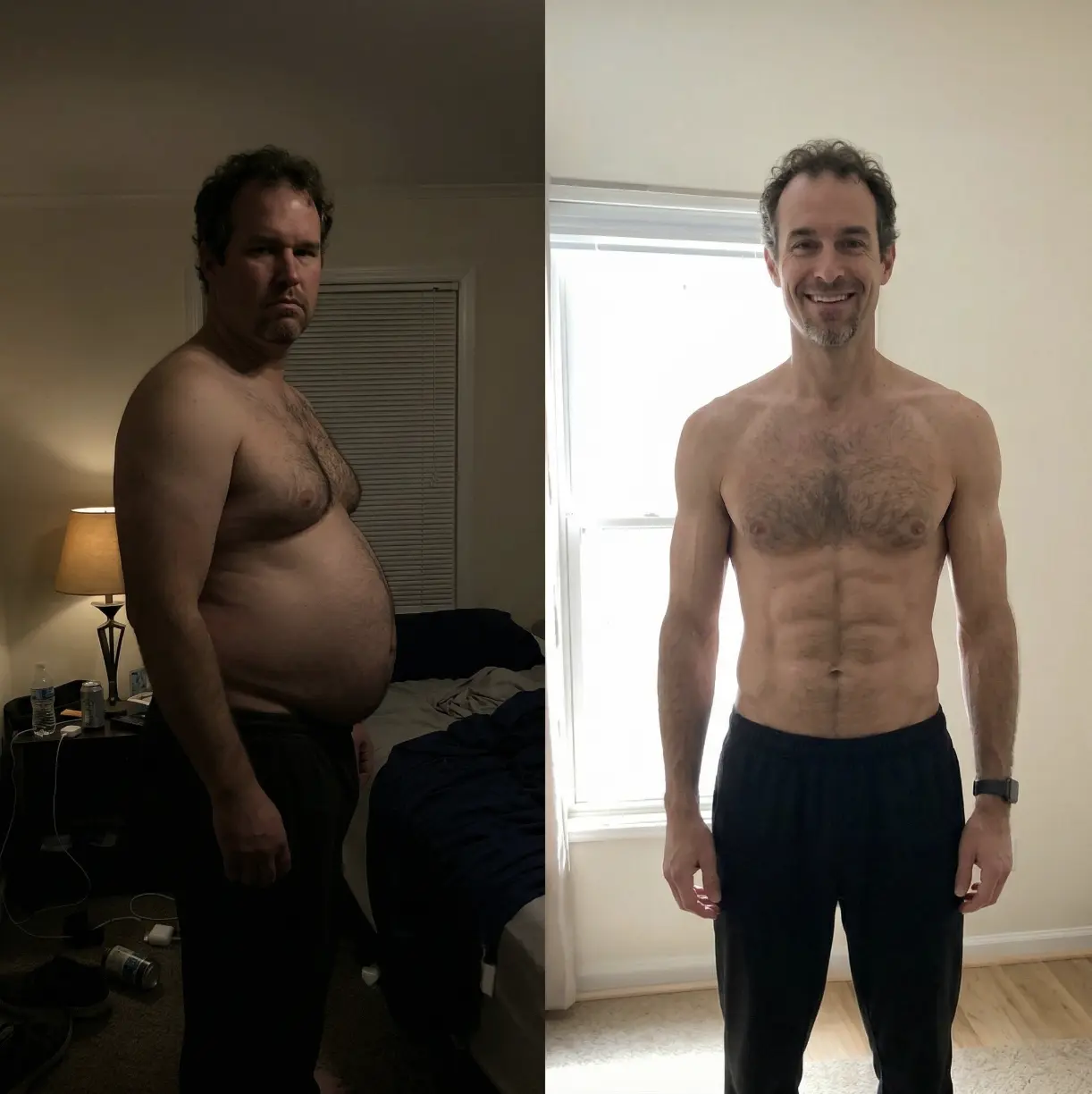 Before and after transformation 8